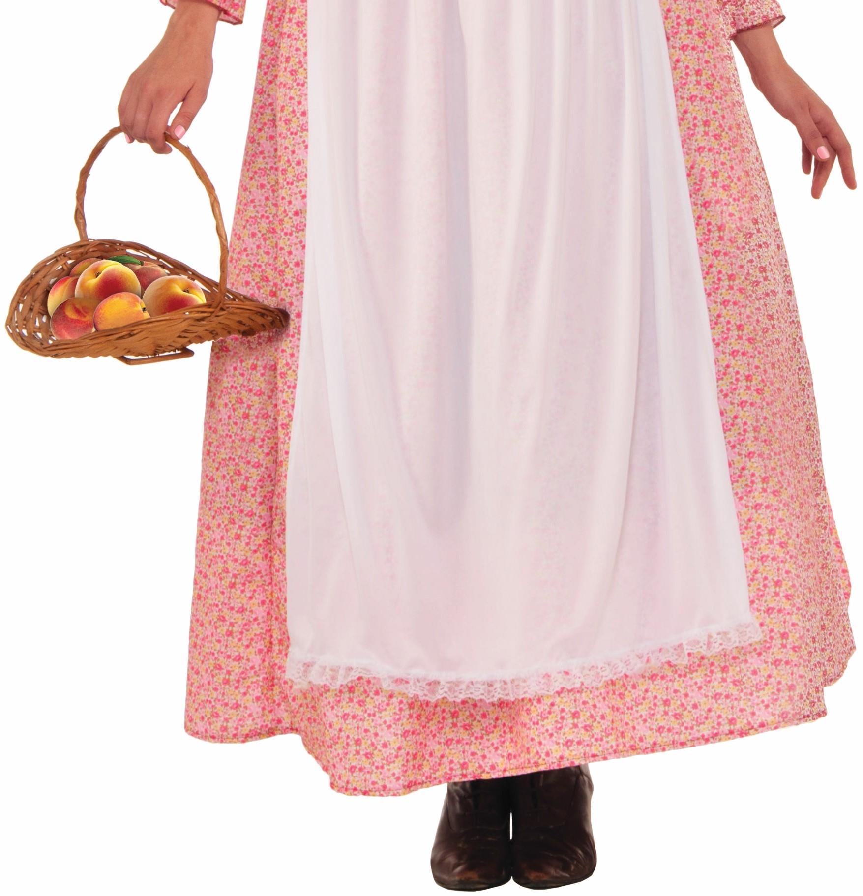 Pioneer Woman Dress and Bonnet Adult Costume by HalloweenStore.com
