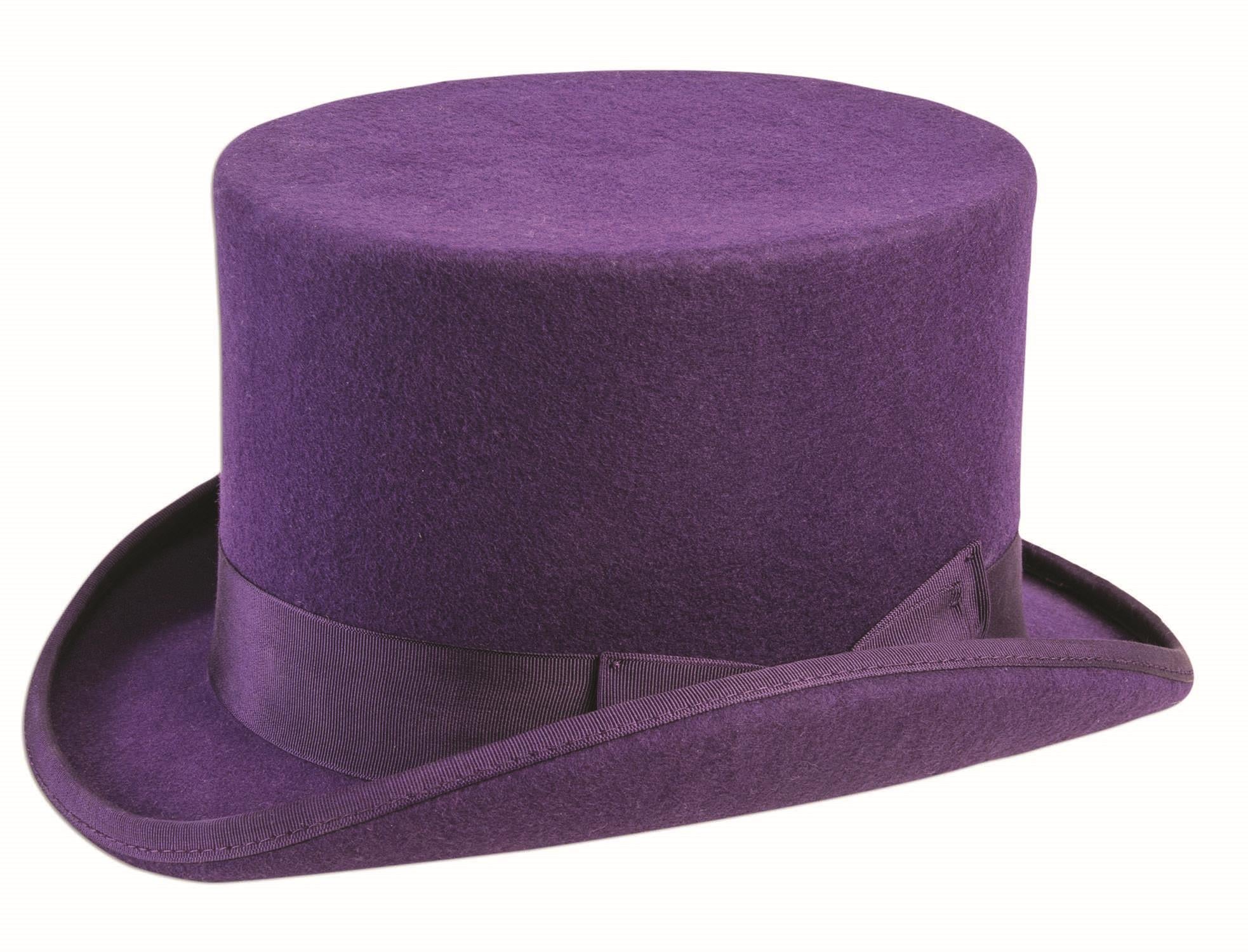 Super Deluxe Purple Top Hat by HalloweenStore.com