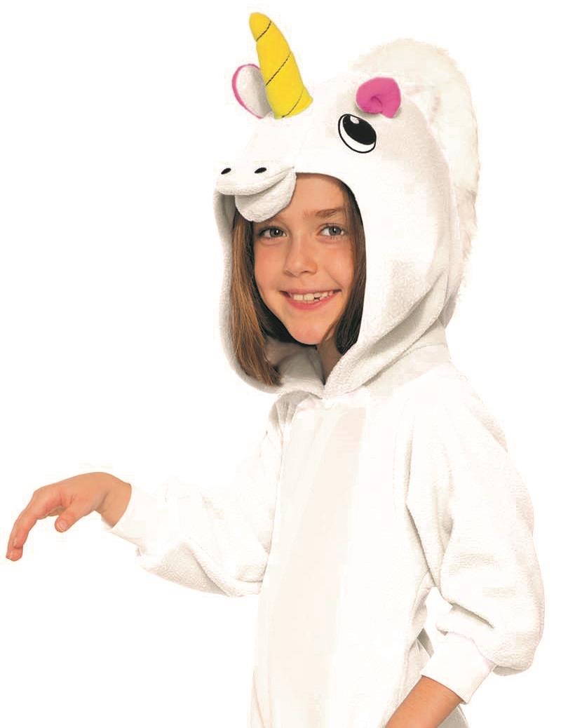 Unicorn One Piece Pajamas Kids Halloween Costume Large 12-14 by HalloweenStore.com
