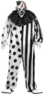 Black and White Killer Clown Adult Costume by HalloweenStore.com