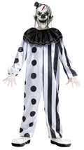 Black and White Killer Clown Child Costume by HalloweenStore.com