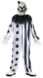 Black and White Killer Clown Child Costume by HalloweenStore.com
