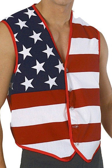 Stars and Stripes American Patriotic Flag Vest by HalloweenStore.com