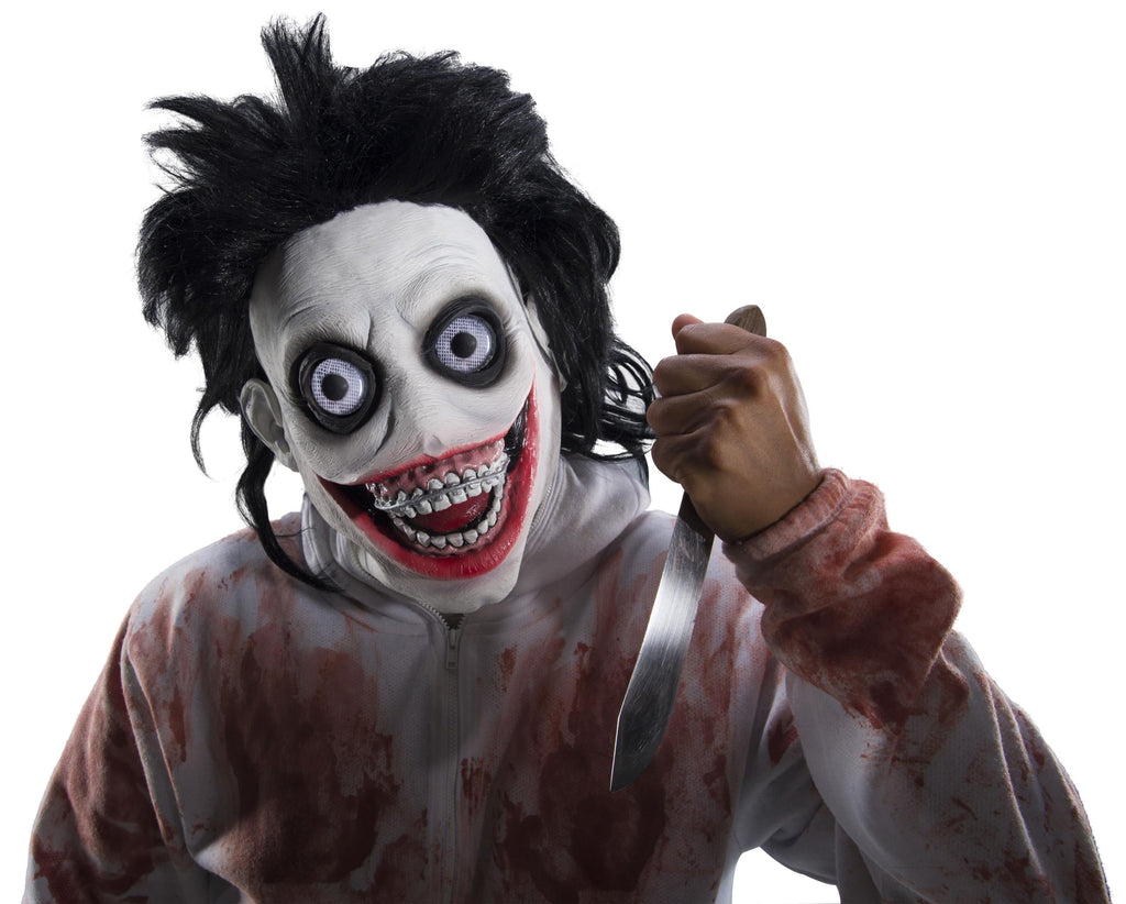 Creepypasta Go To Sleep Scary Stalker Adult Costume Mask by HalloweenStore.com
