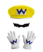Disguise Super Mario Bros. Wario Adult Costume Kit One Size Gloves Hat Mustache by HalloweenStore.com