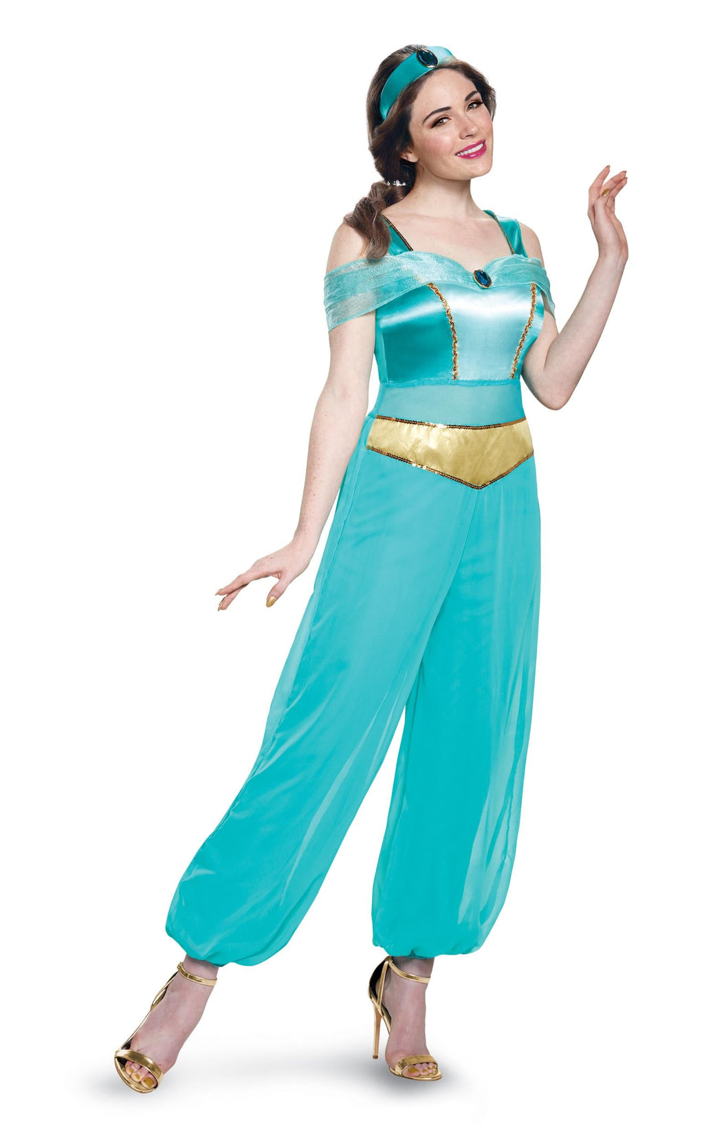 Disney Princess Women's Jasmine Deluxe Adult Costume Medium 8-10 by HalloweenStore.com