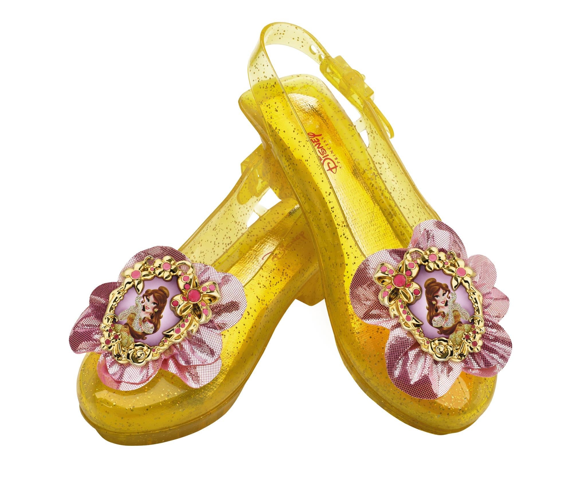 Disguise Disney Princess Beauty and The Beast Belle Sparkle Shoes One Size Child by HalloweenStore.com