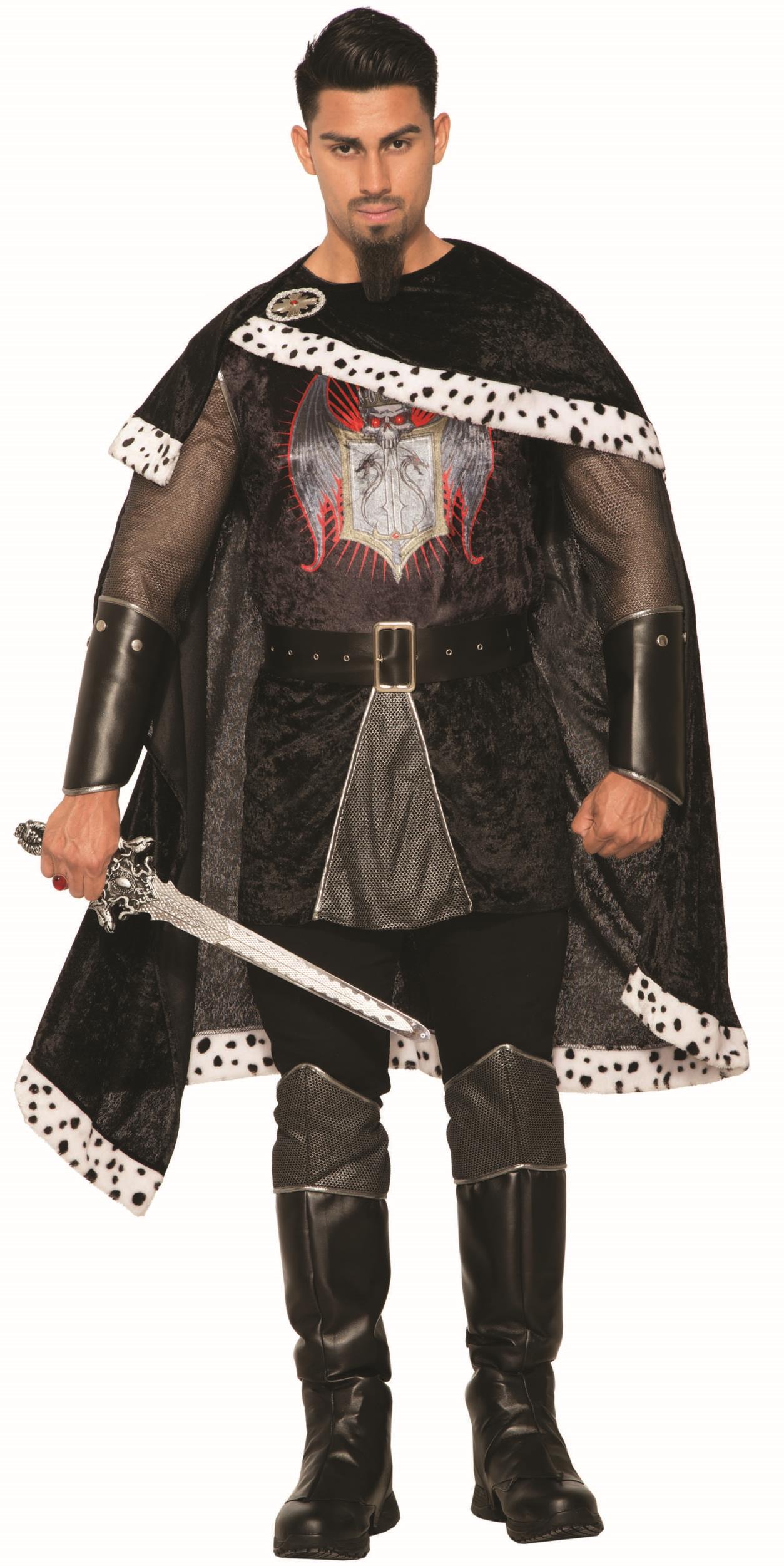Dark Royalty Black Evil King Adult Mens Costume by HalloweenStore.com
