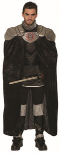 Dark Royalty Black Evil King Adult Medieval Costume Cape by HalloweenStore.com