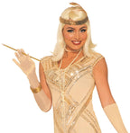Beaded Beige Flapper Sexy Adult Costume Size MD/LG (8-12) by HalloweenStore.com