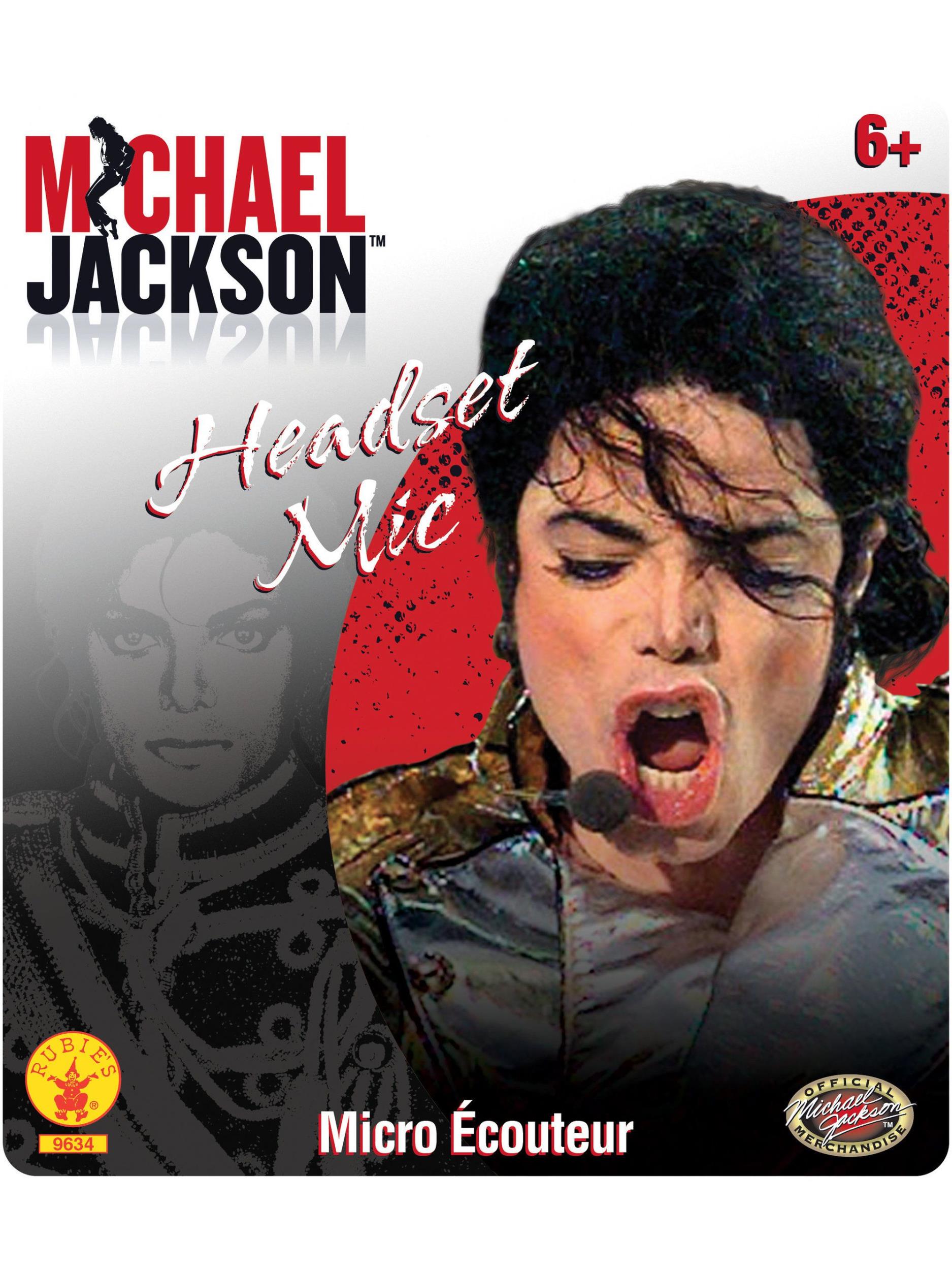 Michael Jackson Microphone Headset Mic Costume Accessory Toy Prop by HalloweenStore.com