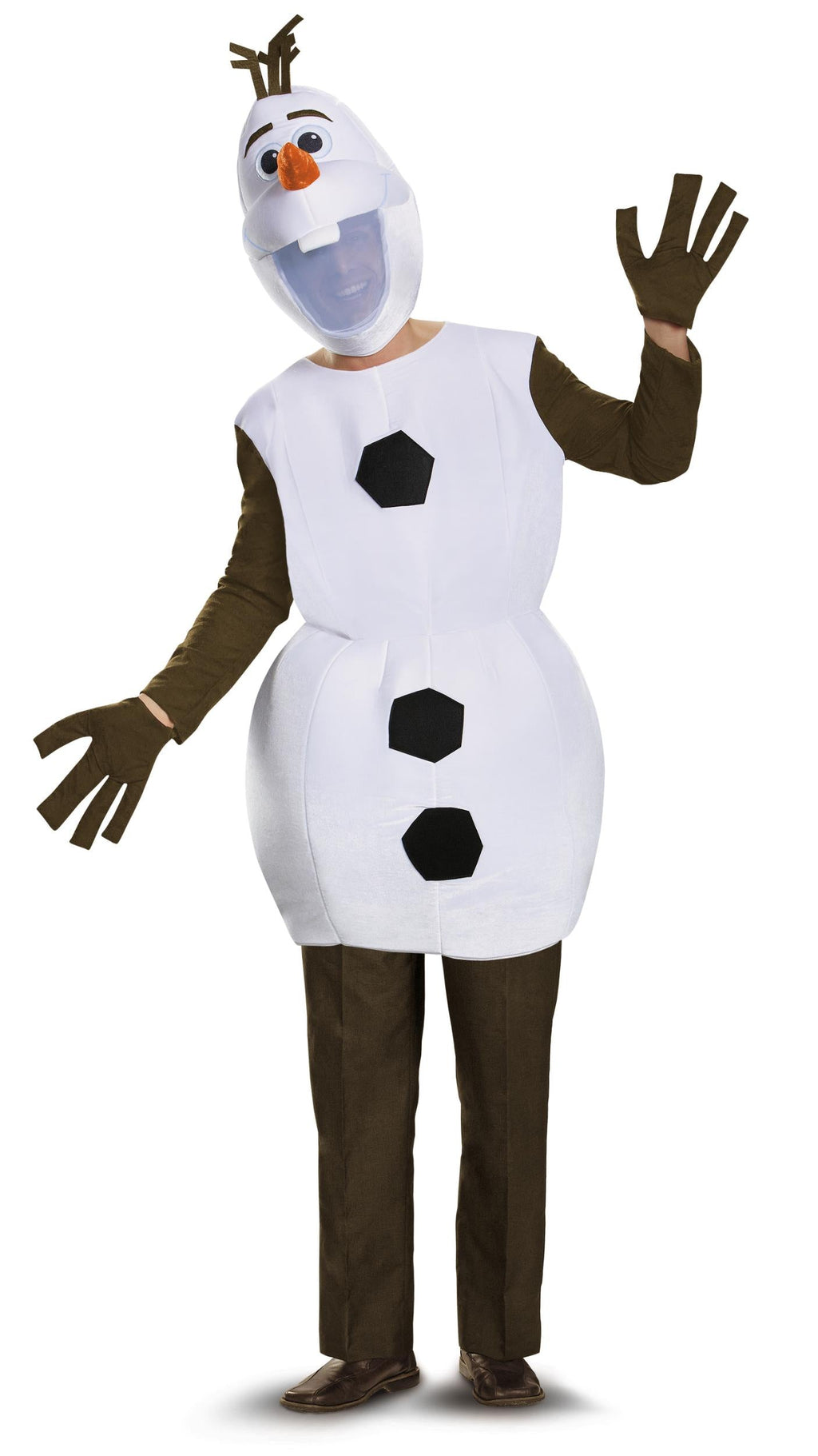 Olaf Disney Frozen Snowman Deluxe Adult Costume XXL 50-52 by HalloweenStore.com