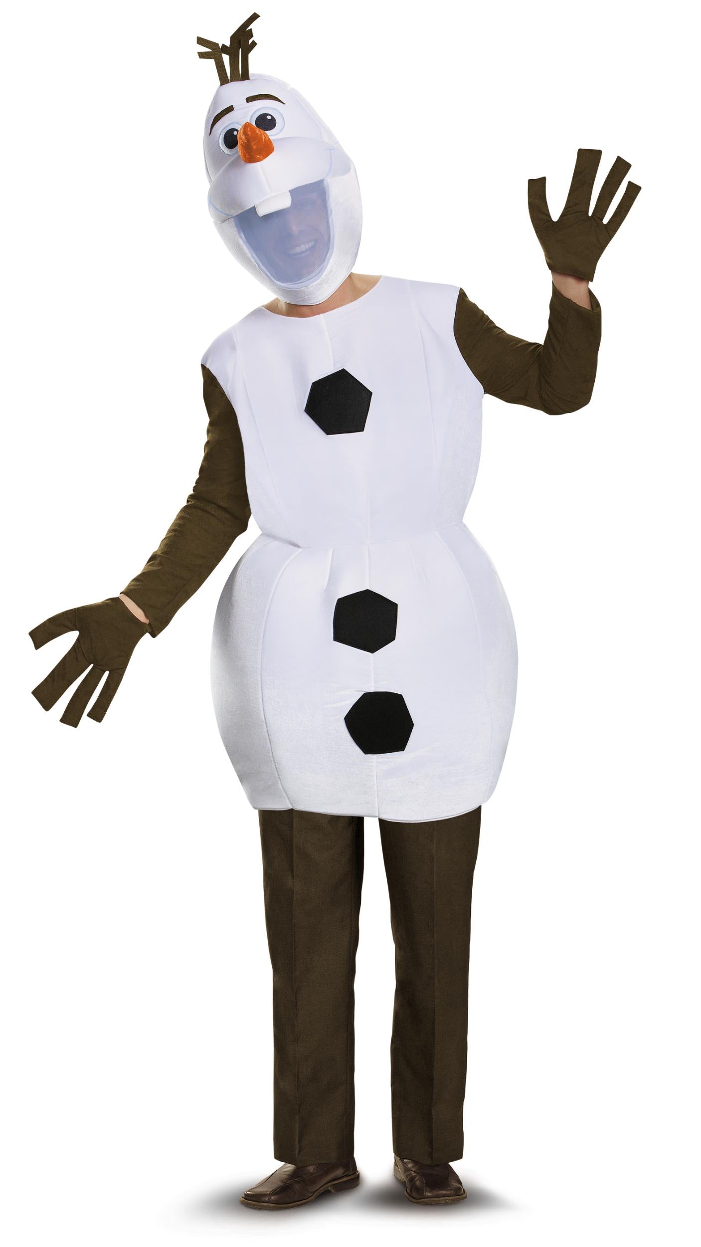 Olaf Disney Frozen Snowman Deluxe Adult Costume XXL 50-52 by HalloweenStore.com