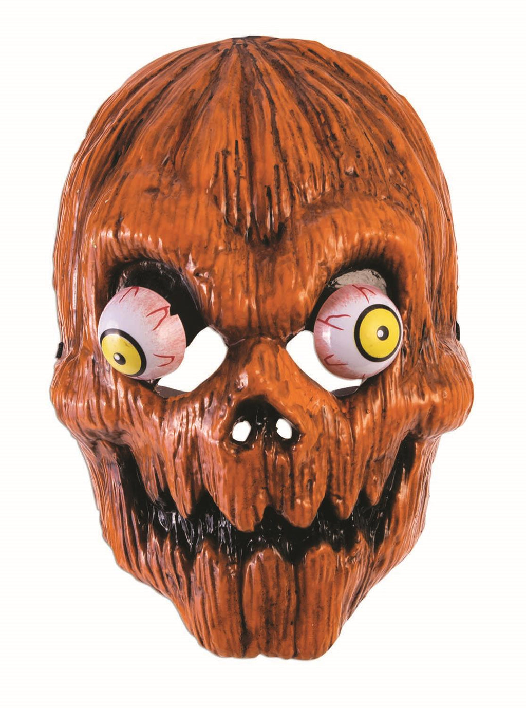 Pumpkin Head Evil Clown Face Mask by HalloweenStore.com