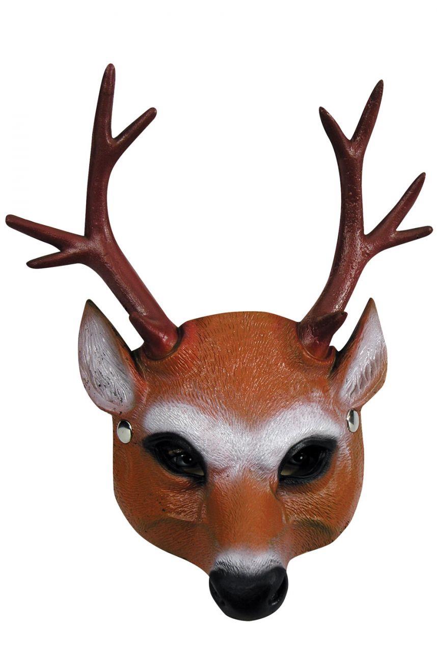 Reindeer Deer Christmas Halff Mask by HalloweenStore.com
