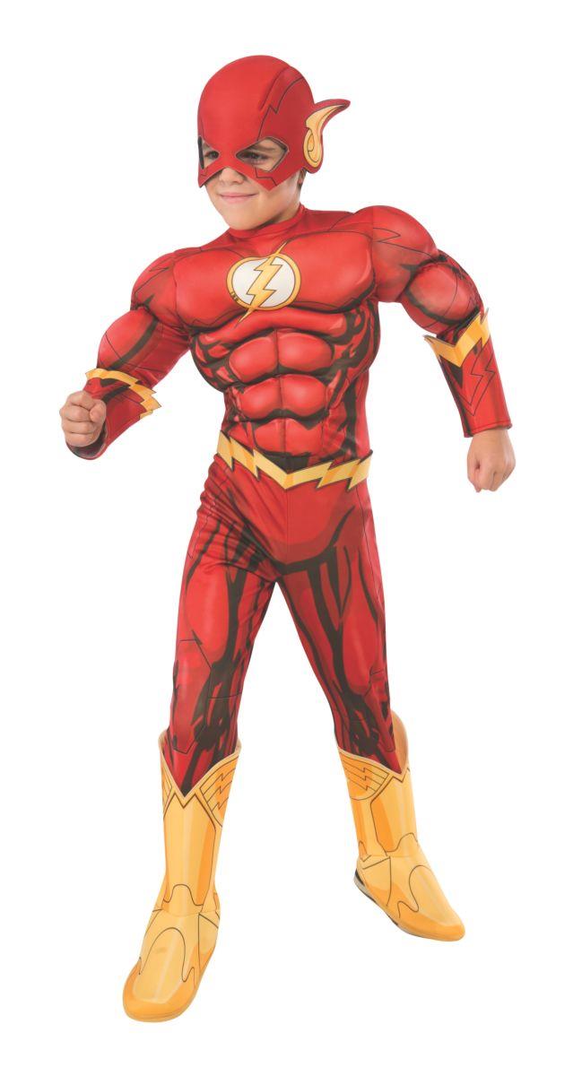 The Flash Deluxe Boys Child Costume Size Medium 8-10 by HalloweenStore.com