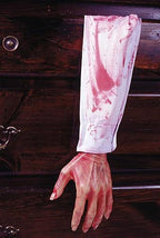 Bloody Hand and Arm with White Shirt Hang out of Trunk Halloween Gag Prop by HalloweenStore.com