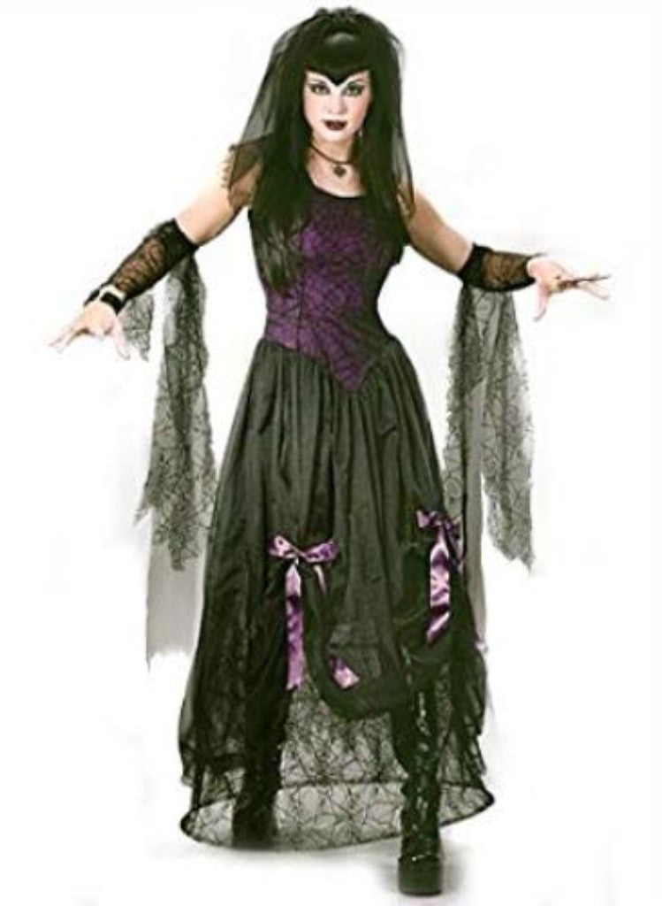 Goth Black Widow Spider Princess Adult Costume S/M by HalloweenStore.com
