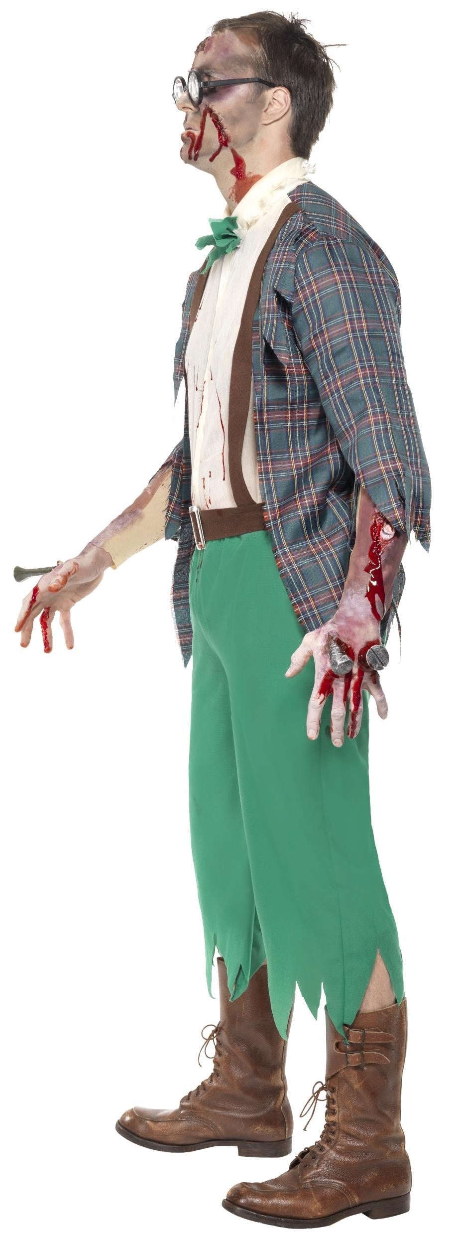 High School Horror: Zombie Geek Adult Costume Medium 38-40 Chest by HalloweenStore.com