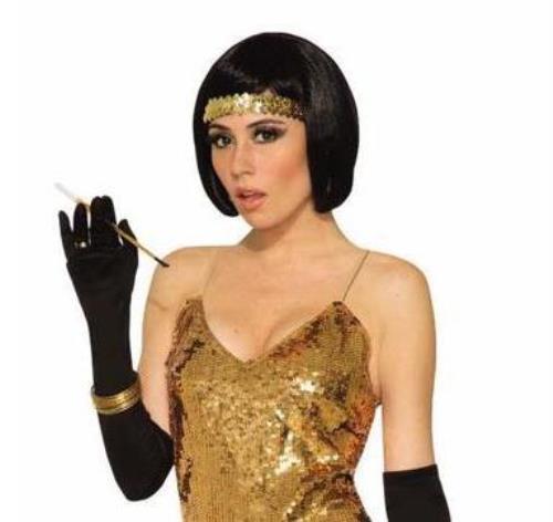 Gold Flapper Disco Dress Costume Standard by HalloweenStore.com