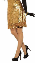 Gold Flapper Disco Dress Costume Standard by HalloweenStore.com