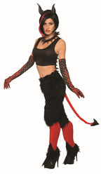 Deluxe Devil Pants With Tail Costume Standard by HalloweenStore.com