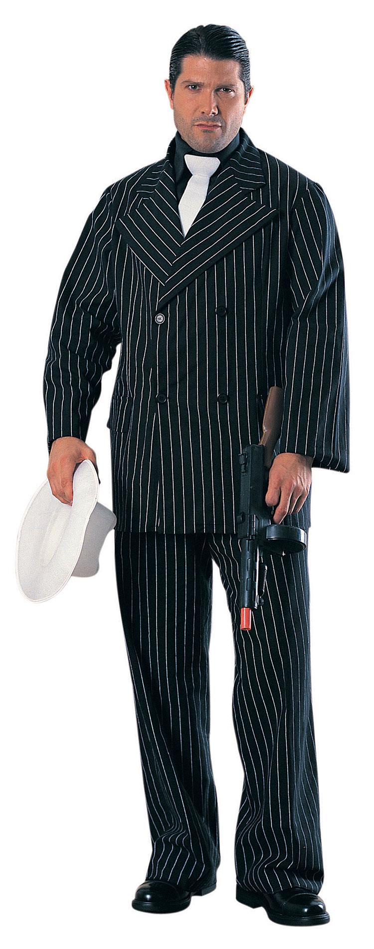 Deluxe Gangster Man Plus Size Costume Size Medium by HalloweenStore.com