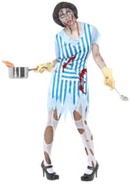 High School Zombie Lunch Lady Adult Costume Size Large by HalloweenStore.com