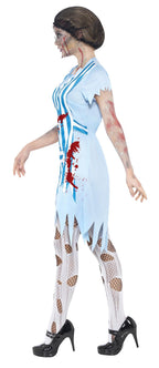 High School Zombie Lunch Lady Adult Costume Size Large by HalloweenStore.com