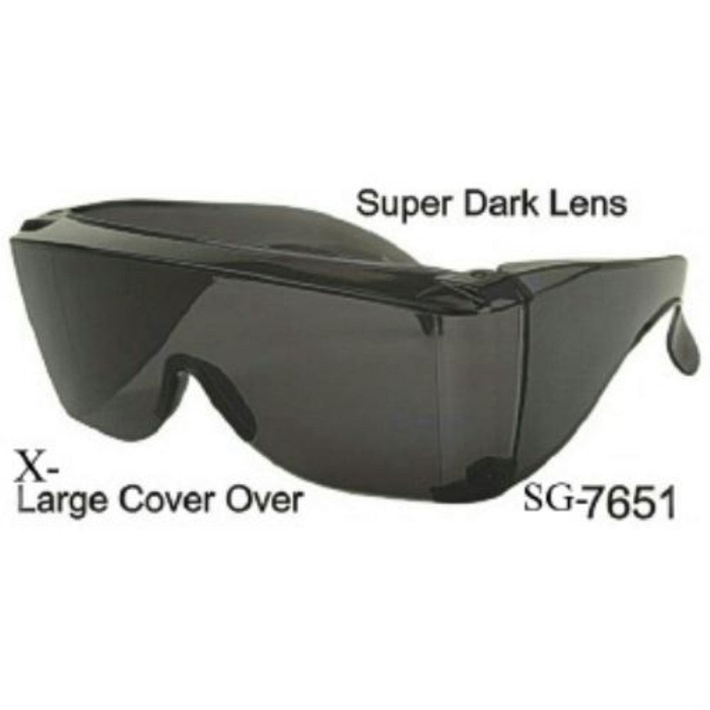 Old Man Safety Super Dark Lens Seeing Eye Blind Man Sunglasses by HalloweenStore.com