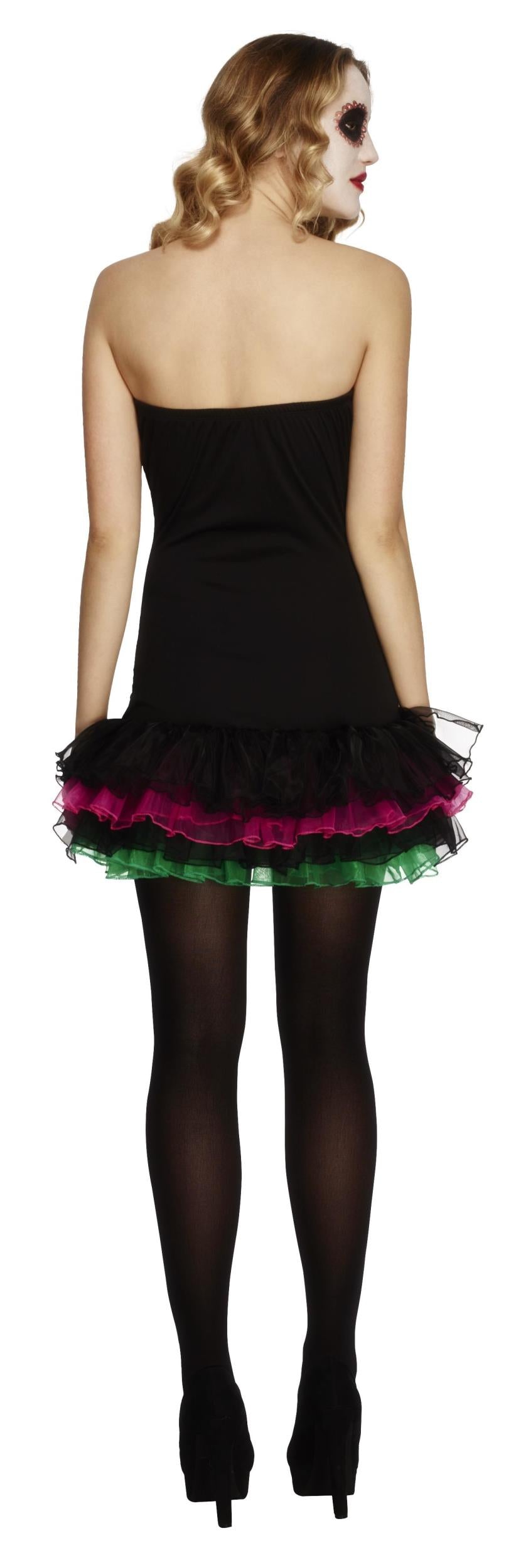 Fever Neon Skeleton Tutu Dress Women's Costume Size Small 6-8 by HalloweenStore.com
