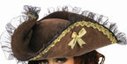 Forum Novelties Womens Brown Tricorner Tricorn Pirate Hat Costume Accessory by HalloweenStore.com