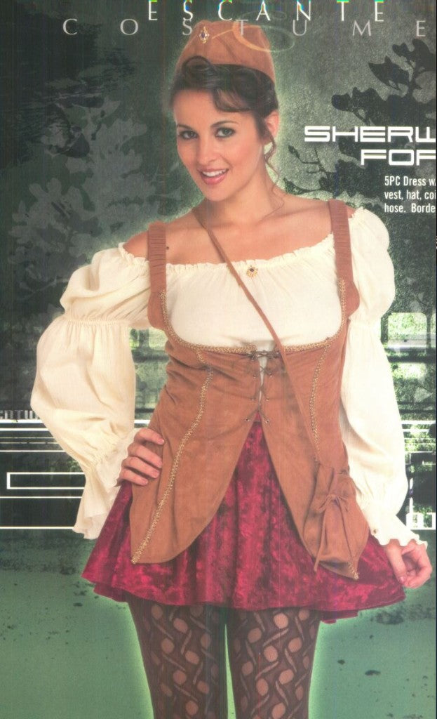 Sherwood Forest Maid Marian Sexy Adult Costume Size Medium by HalloweenStore.com