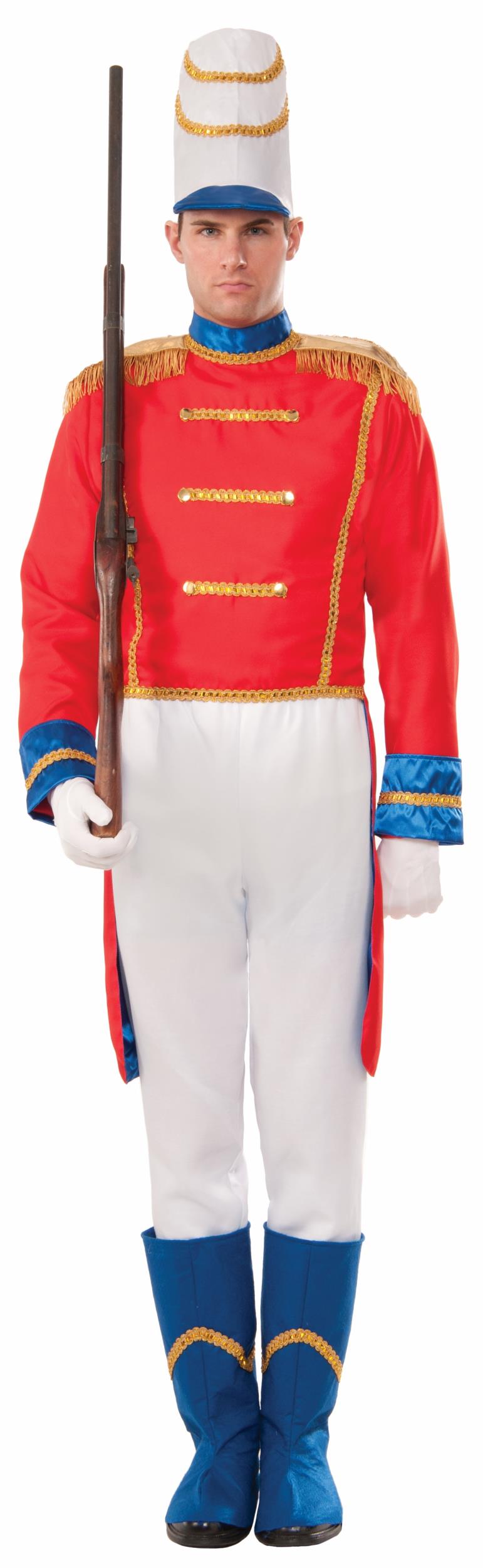 Toy Soldier Nut Cracker Christmas Adult Costume by HalloweenStore.com