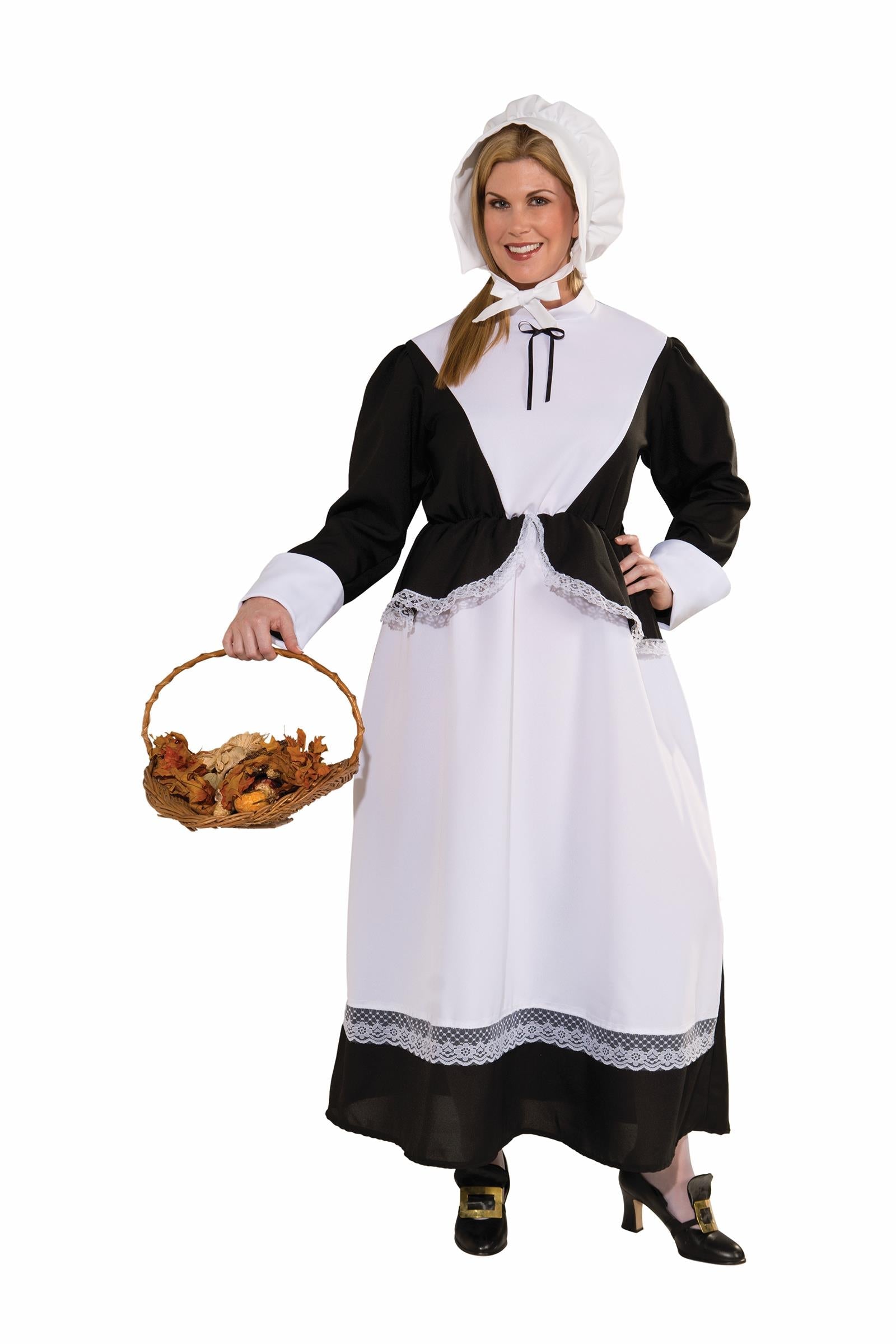 Pilgrim Woman Plus Size Adult Costume by HalloweenStore.com