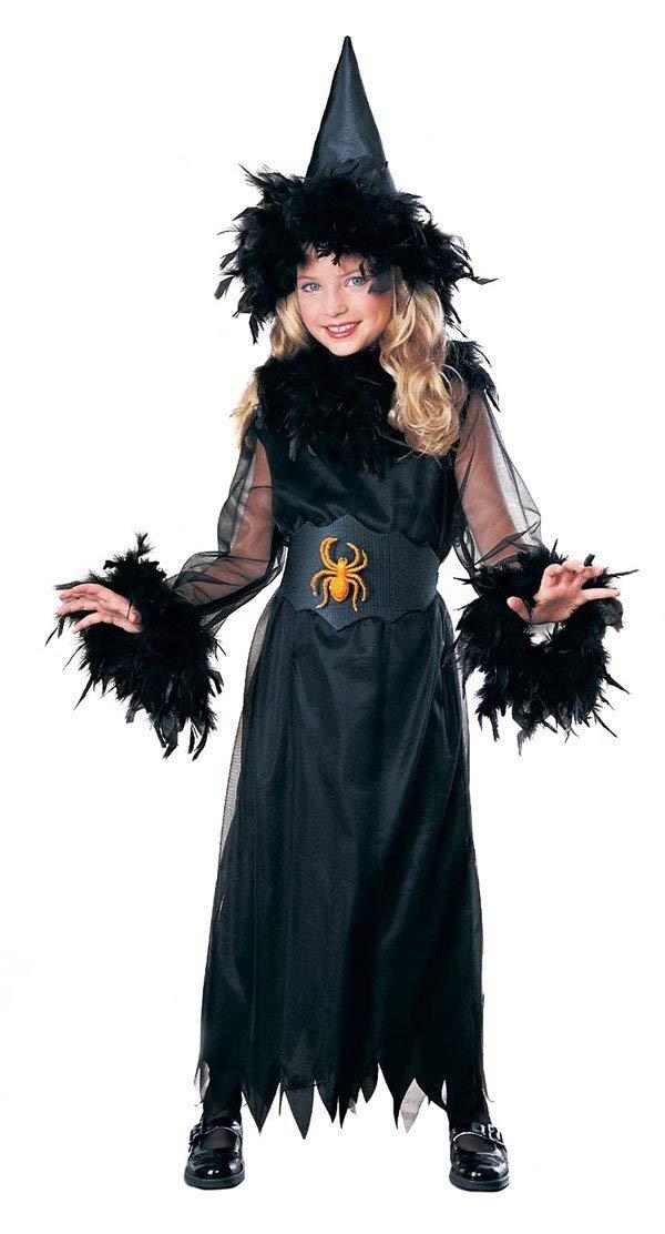 Pretty Witch Feathered Child Costume Size Large by HalloweenStore.com