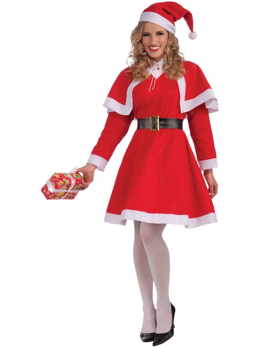 Women's Miss Santa Christmas Costume Size Standard 6-14 Dress by HalloweenStore.com