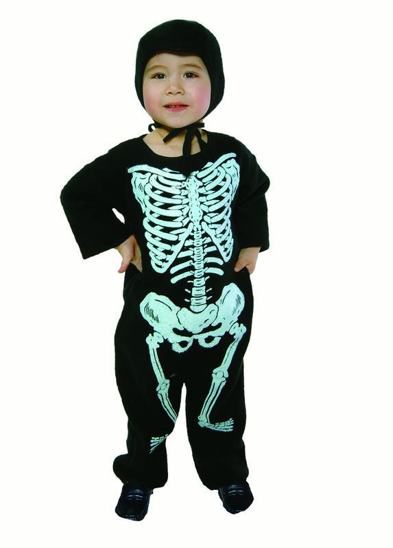 Lil' Bones Pajama Style Skeleton Infant Child Costume Size 1-2 by HalloweenStore.com