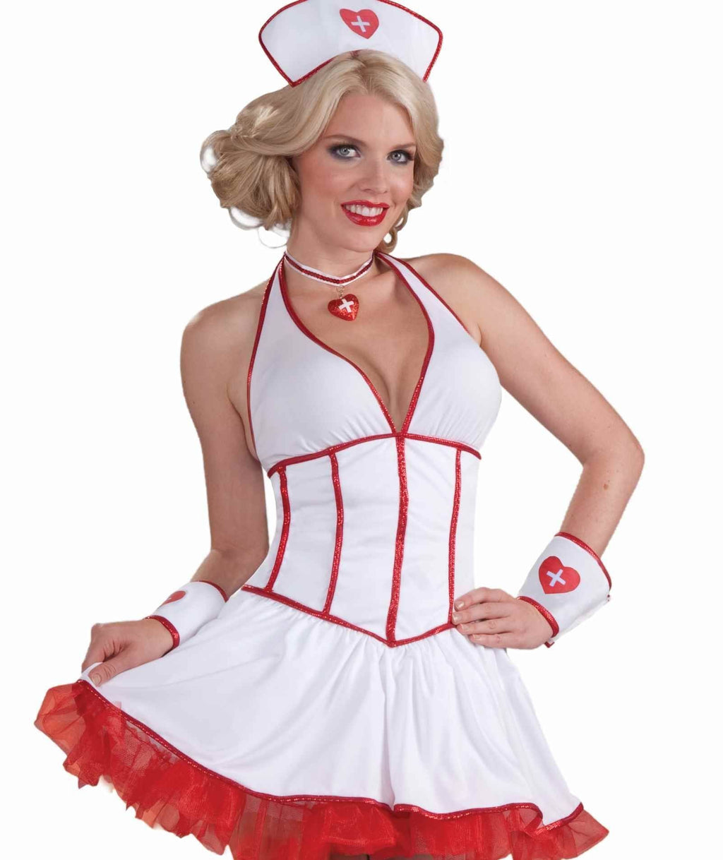 Intensive Care Sexy Nurse Adult Costume MD/LG by HalloweenStore.com