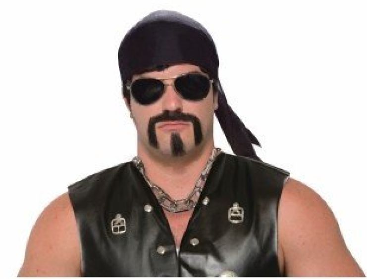 Tough Guy Moustache And Goatee by HalloweenStore.com