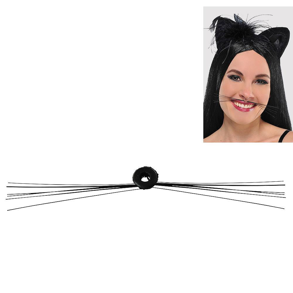 Black Cat Whiskers Costume Accessory by HalloweenStore.com