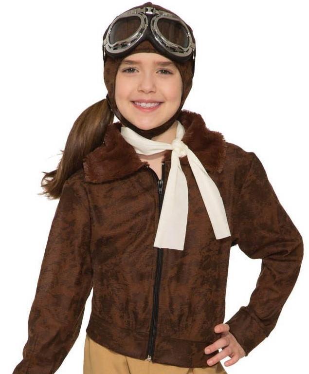 Forum Novelties Girls Amelia Earheart Historical Costume Medium 8-10 by HalloweenStore.com