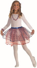 Red, White and Blue Patriotic USA Tutu Skirt 4th of July Accessory Child by HalloweenStore.com