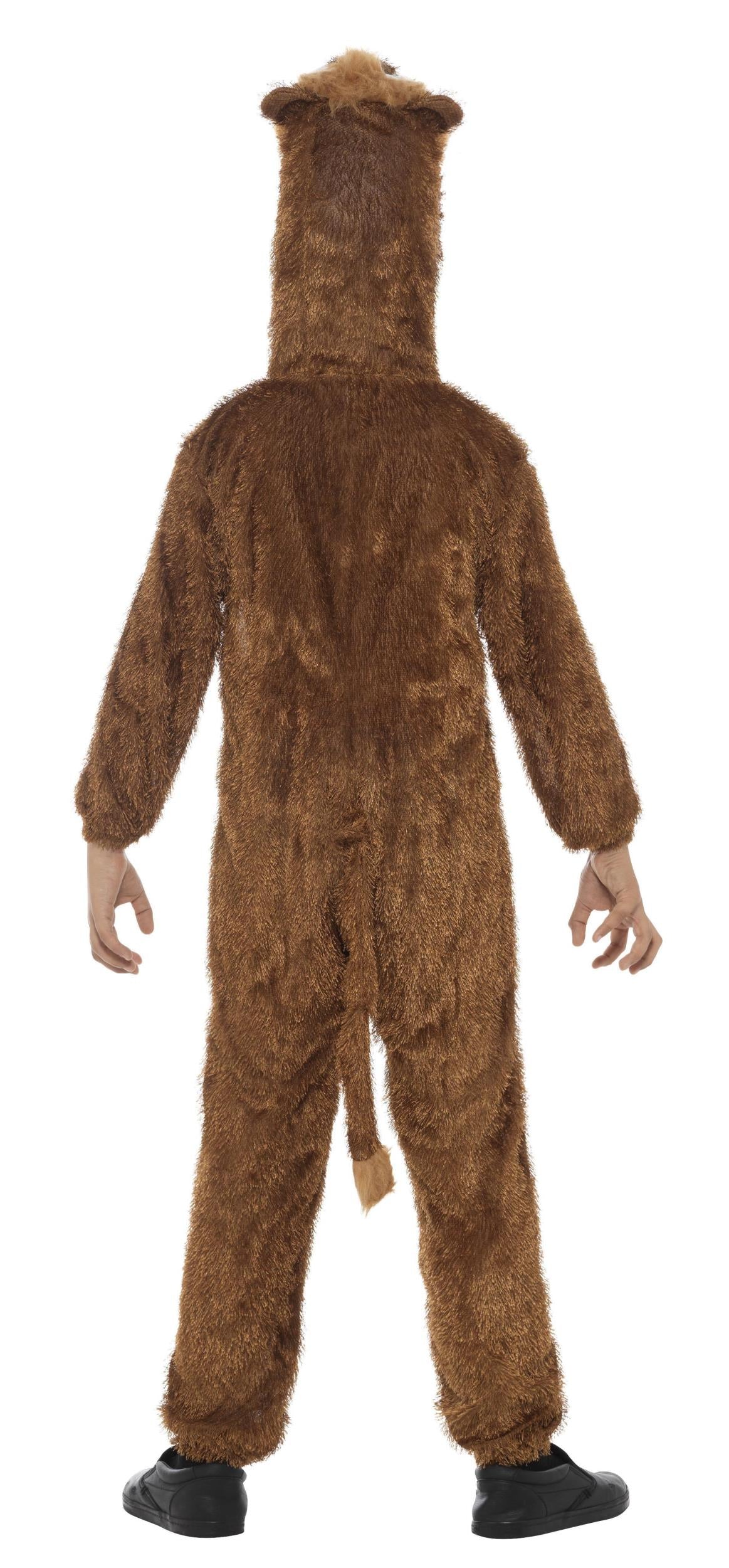 Lion Jumpsuit With Attached Hood Child Jungle Costume Medium by HalloweenStore.com
