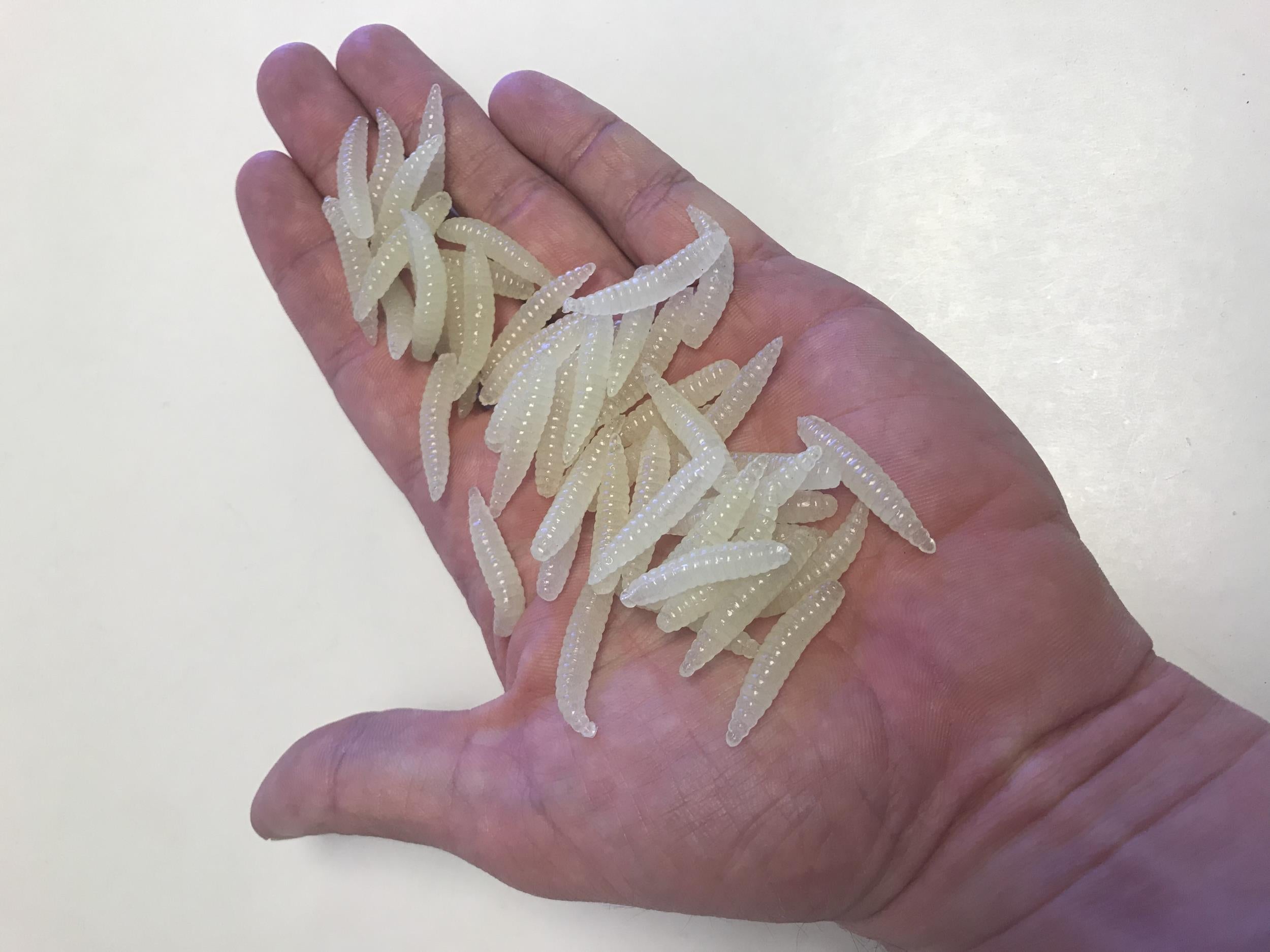 Bag of 48 Glow in the Dark Maggots by HalloweenStore.com