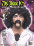70's Disco Mustache Burns Chest Instant Disguise Hair Kit For Adults by HalloweenStore.com