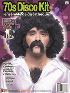 70's Disco Mustache Burns Chest Instant Disguise Hair Kit For Adults by HalloweenStore.com