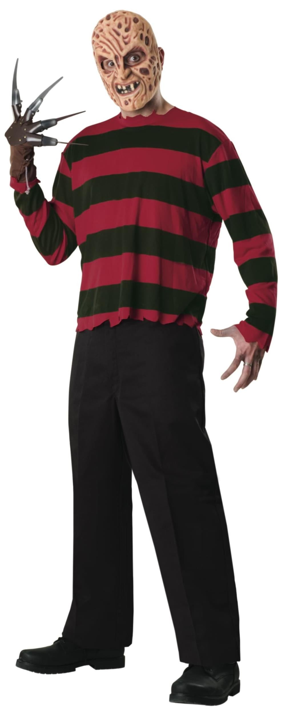 Freddy Krueger Economy Costume Sweater and Mask Size X-Large by HalloweenStore.com