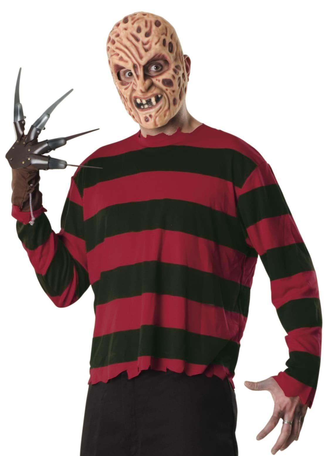 Freddy Krueger Economy Costume Sweater and Mask Size X-Large by HalloweenStore.com