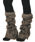 Viking Leg Guard Gray Game of Thrones Leg Warmers Costume Accessories by HalloweenStore.com